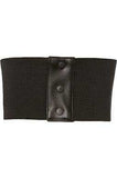 Daisy Corsets Lavish Black Faux Leather Corset Belt Cincher - Daisy Corsets - Flyclothing LLC