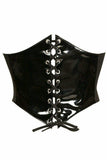 Lavish Black Patent PVC Corset Belt Cincher - Daisy Corsets - Flyclothing LLC