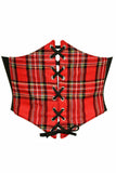 Daisy Corsets Lavish Red Plaid Corset Belt Cincher - Daisy Corsets - Flyclothing LLC