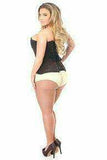 Daisy Corsets Lavish Dark Brown Lace Overbust Corset w/Zipper - Daisy Corsets - Flyclothing LLC