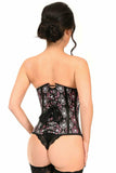 Lavish Skull Print Underwire Open Cup Underbust Corset - Daisy Corsets - Flyclothing LLC