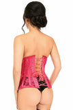Daisy Corsets Lavish Fuchsia Sheer Lace Underwire Open Cup Underbust Corset - Daisy Corsets - Flyclothing LLC