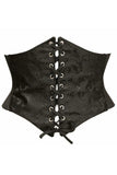 Lavish Black Brocade Corset Belt Cincher - Daisy Corsets - Flyclothing LLC