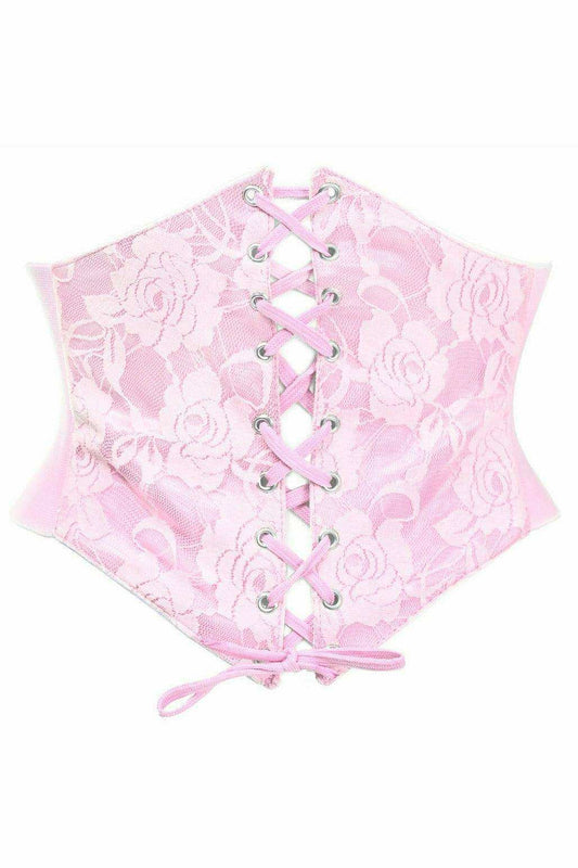 Lavish Lt Pink Lace Corset Belt Cincher - Daisy Corsets - Flyclothing LLC