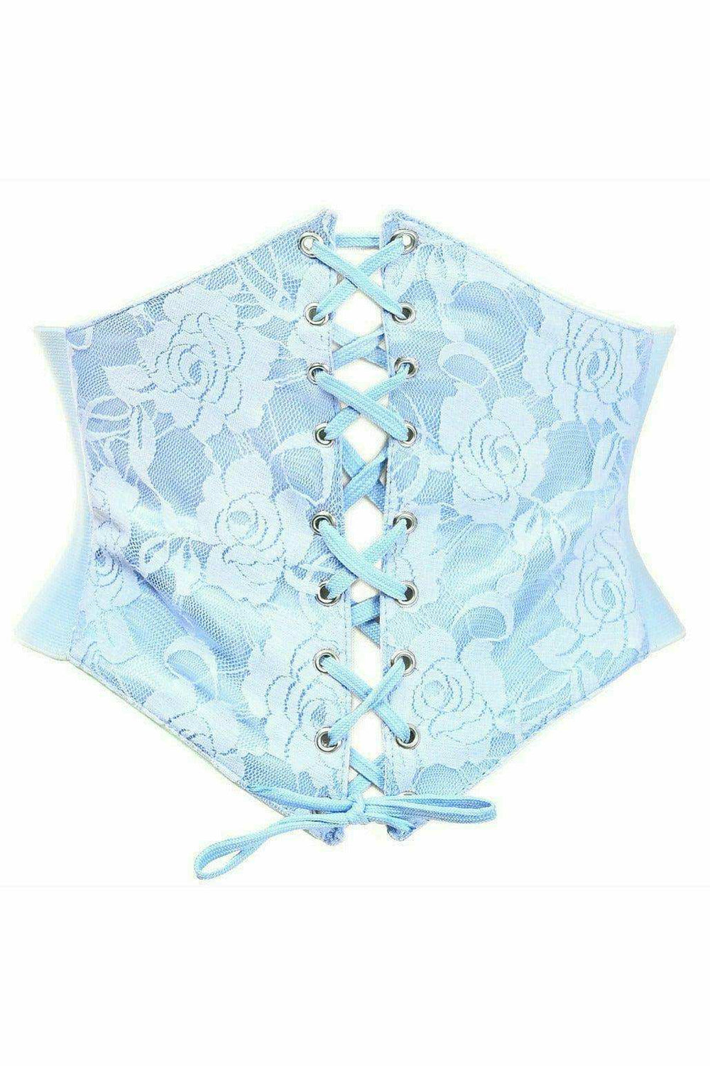 Daisy Corsets Lavish Lt Blue Lace Corset Belt Cincher - Daisy Corsets - Flyclothing LLC