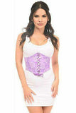 Daisy Corsets Lavish Lt Purple Lace Corset Belt Cincher - Daisy Corsets - Flyclothing LLC