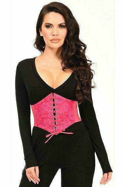 Daisy Corsets Lavish Fuchsia Lace Corset Belt Cincher - Daisy Corsets - Flyclothing LLC