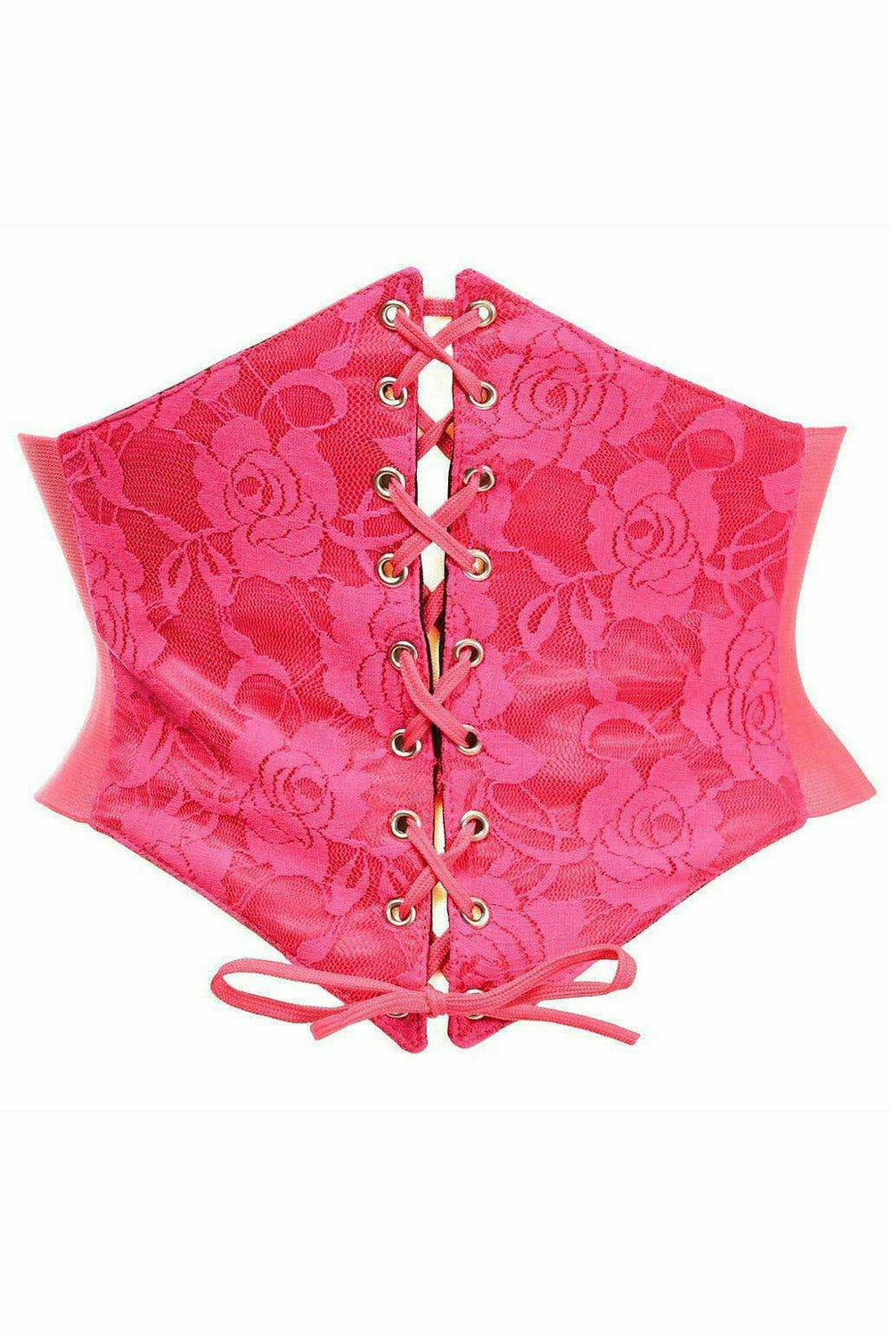 Daisy Corsets Lavish Fuchsia Lace Corset Belt Cincher - Daisy Corsets - Flyclothing LLC