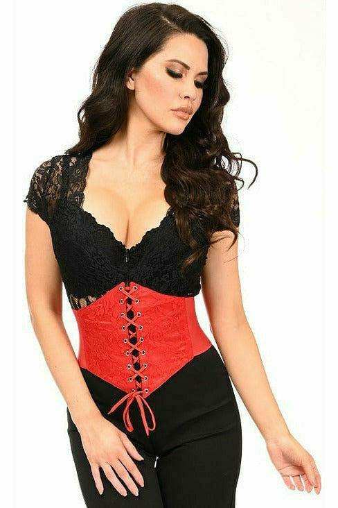 Daisy Corsets Lavish Red Lace Corset Belt Cincher - Daisy Corsets - Flyclothing LLC