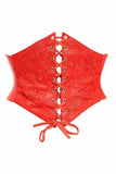 Daisy Corsets Lavish Red Lace Corset Belt Cincher - Daisy Corsets - Flyclothing LLC