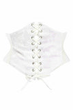Daisy Corsets Lavish White Lace Corset Belt Cincher - Daisy Corsets - Flyclothing LLC