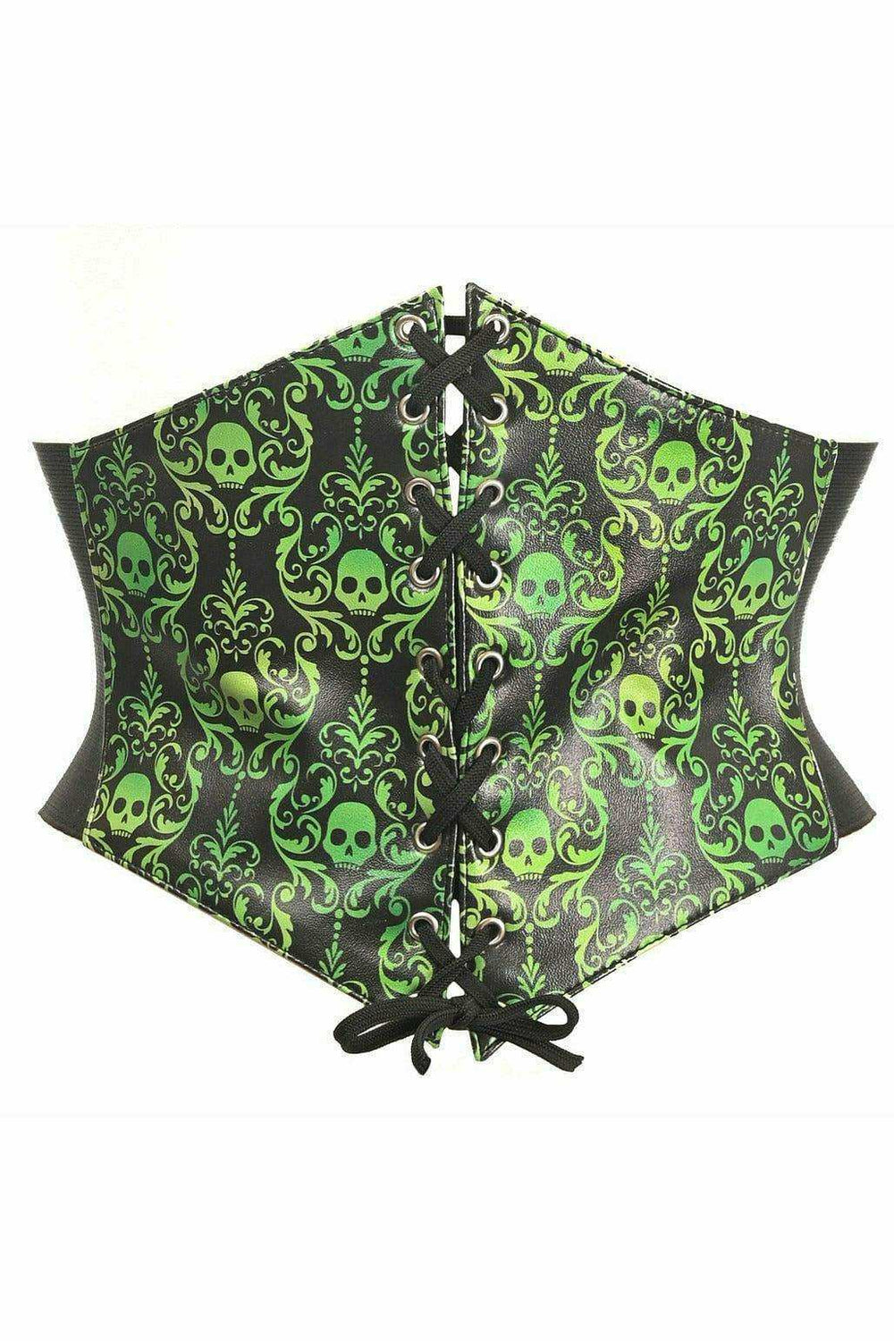 Daisy Corsets Lavish Green Gothic Lace-Up Corset Belt Cincher - Daisy Corsets - Flyclothing LLC