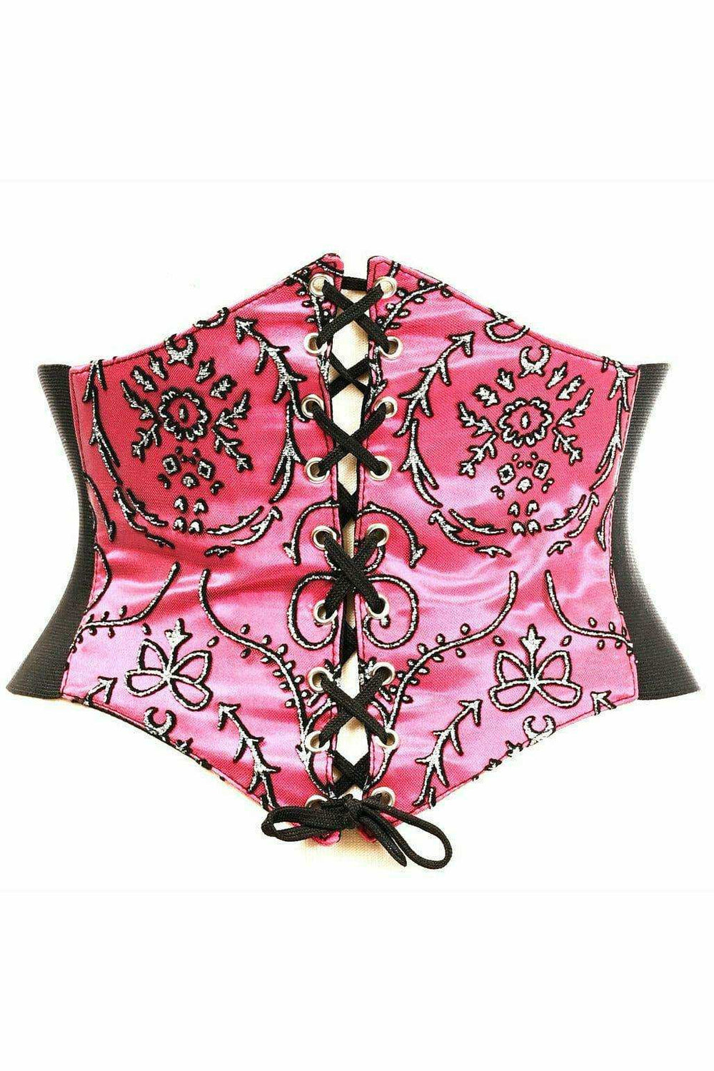 Daisy Corsets Lavish Fuchsia Embroidered Corset Belt Cincher - Daisy Corsets - Flyclothing LLC