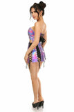 Daisy Corsets Lavish 2 PC Lavender Holo Bustier & Skirt Set - Daisy Corsets - Flyclothing LLC