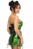 Daisy Corsets Lavish 2 PC Green Holo Bustier & Skirt Set - Daisy Corsets - Flyclothing LLC