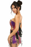 Daisy Corsets Lavish 2 PC Rainbow Gold Holo Bustier & Skirt Set - Daisy Corsets - Flyclothing LLC