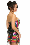 Daisy Corsets Lavish 2 PC Rainbow Glitter Bustier & Skirt Set - Daisy Corsets - Flyclothing LLC
