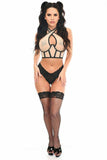 Daisy Corsets Lavish Nude Mesh Underwire Cincher w/Built In Halter Top - Daisy Corsets - Flyclothing LLC