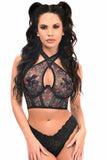 Daisy Corsets Lavish Neon Butterfly Mesh Underwire Cincher w/Built In Halter Top - Daisy Corsets - Flyclothing LLC