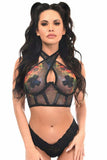 Daisy Corsets Lavish Multi Mesh Underwire Cincher w/Built In Halter Top - Daisy Corsets - Flyclothing LLC