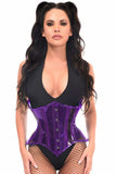 Daisy Corsets Lavish Purple Clear Curvy Underbust Waist Cincher Corset - Daisy Corsets - Flyclothing LLC