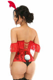 Daisy Corsets Lavish 3 PC Sexy Red Bunny Corset Costume - Daisy Corsets - Flyclothing LLC
