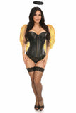 Daisy Corsets Lavish 3 PC Gold Gothic Angel Corset Costume - Daisy Corsets - Flyclothing LLC