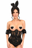 Lavish 3 PC Daring Lace Bunny Corset Costume - Daisy Corsets - Flyclothing LLC