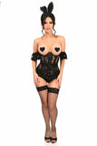 Daisy Corsets Lavish 3 PC Daring Lace Bunny Corset Costume - Daisy Corsets - Flyclothing LLC
