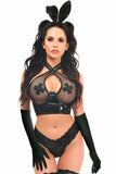 Lavish 4 PC Vinyl Vixen Bunny Corset Costume - Daisy Corsets - Flyclothing LLC