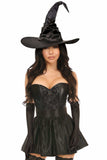 Daisy Corsets Lavish 4 PC Black Lace Witch Corset Costume - Daisy Corsets - Flyclothing LLC