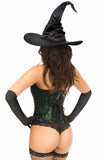 Lavish 3 PC Green Lace Witch Corset Costume - Daisy Corsets - Flyclothing LLC