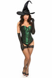 Lavish 3 PC Green Lace Witch Corset Costume - Daisy Corsets - Flyclothing LLC