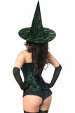 Daisy Corsets Lavish 3 PC Spellbound Green Lace Witch Corset Costume - Daisy Corsets - Flyclothing LLC