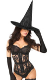 Daisy Corsets Lavish 3 PC Sheer Witch Corset Costume - Daisy Corsets - Flyclothing LLC