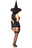 Daisy Corsets Lavish 3 PC Sheer Lace Witch Corset Costume - Daisy Corsets - Flyclothing LLC