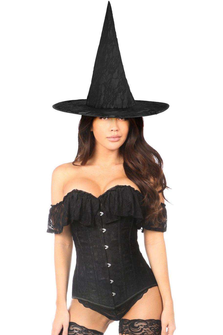 Daisy Corsets Lavish 3 PC Premium Lace Witch Corset Costume - Daisy Corsets - Flyclothing LLC