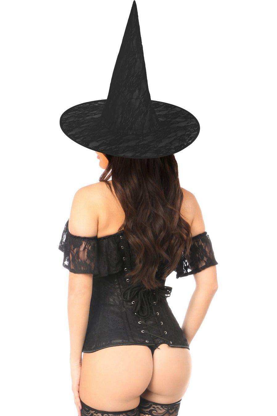Daisy Corsets Lavish 3 PC Premium Lace Witch Corset Costume - Daisy Corsets - Flyclothing LLC