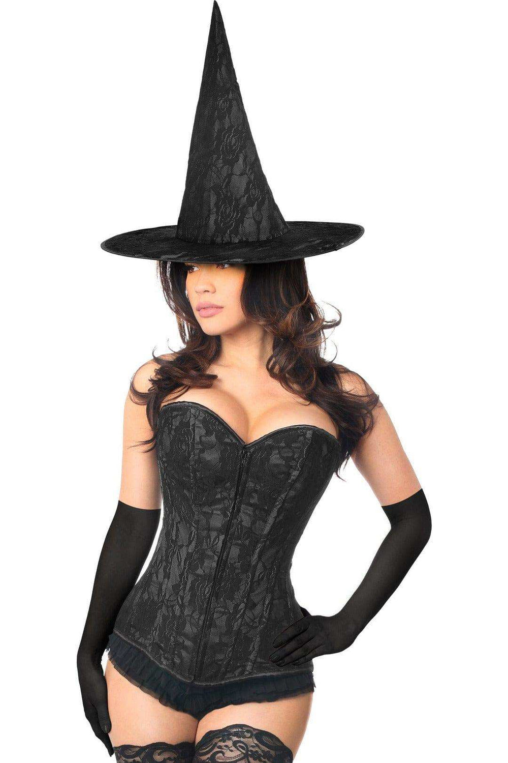 Daisy Corsets Lavish 3 PC Midnight Witch Corset Costume - Daisy Corsets - Flyclothing LLC