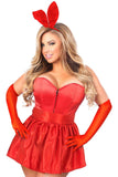 Daisy Corsets Lavish 5 PC Flirty Red Bunny Corset Costume - Daisy Corsets - Flyclothing LLC