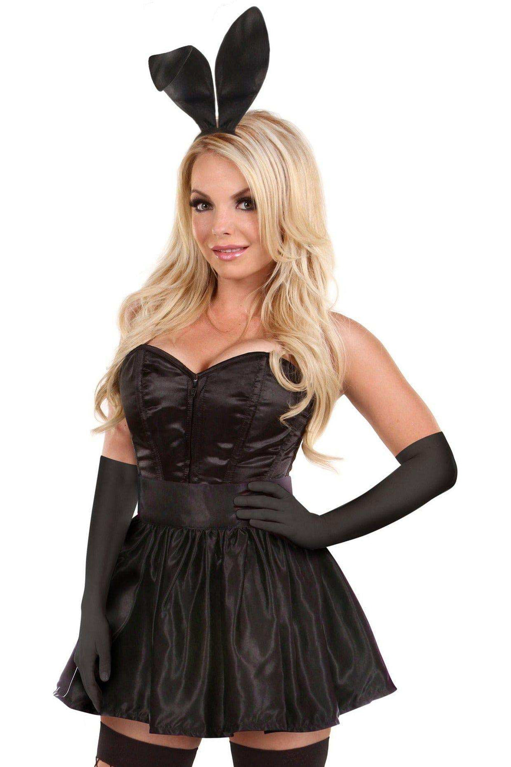 Daisy Corsets Lavish 5 PC Flirty Black Bunny Corset Costume - Daisy Corsets - Flyclothing LLC