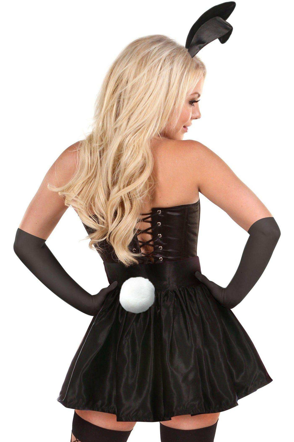 Daisy Corsets Lavish 5 PC Flirty Black Bunny Corset Costume - Daisy Corsets - Flyclothing LLC