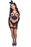 Daisy Corsets Lavish 4 PC Daring Bunny Corset Costume - Daisy Corsets - Flyclothing LLC