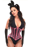Daisy Corsets Lavish 4 PC Pink Festival Bunny Corset Costume - Daisy Corsets - Flyclothing LLC