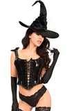 Daisy Corsets Lavish 3 PC Vinyl Witch Corset Costume - Daisy Corsets - Flyclothing LLC