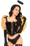Daisy Corsets Lavish 4 PC Vinyl Golden Angel Corset Costume - Daisy Corsets - Flyclothing LLC