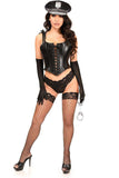 Daisy Corsets Lavish 4 PC Faux Leather Cop Corset Costume - Daisy Corsets - Flyclothing LLC