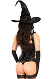Daisy Corsets Lavish 3 PC Faux Leather Witch Corset Costume - Daisy Corsets - Flyclothing LLC