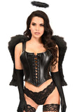 Daisy Corsets Lavish 4 PC Faux Leather Dark Angel Corset Costume - Daisy Corsets - Flyclothing LLC