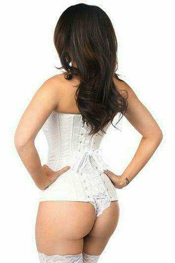 Daisy Corsets Lavish White Brocade Corset - Daisy Corsets - Flyclothing LLC